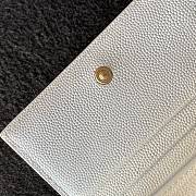 YSL | Monogram Card Case In Grain White - 530841 - 11 x 8,5 x 3 cm - 2