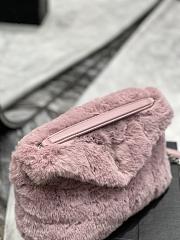 YSL | Loulou Puffer Small shearling Pink Bag - 577476 - 29×17×11cm - 6