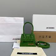 Jacquemus | Le Chiquito Crocodile Green Bag - 12x8x5cm - 1