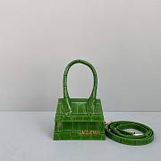 Jacquemus | Le Chiquito Crocodile Green Bag - 12x8x5cm - 5