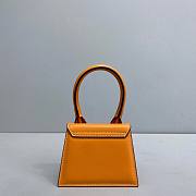 Jacquemus The Chiquito Mini Leather Dark Orange Bag - 12x8x5cm - 4