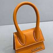 Jacquemus The Chiquito Mini Leather Dark Orange Bag - 12x8x5cm - 5