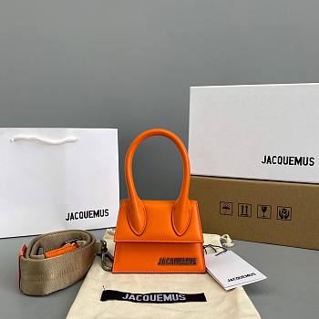 Jacquemus | Le Chiquito Mini Leather Orange Bag - 12x8x5cm