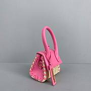 Jacquemus | Le Chiquito Raffia & Leather Pink Bag - 12x8x5cm - 2