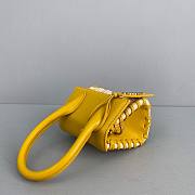 Jacquemus | Le Chiquito Raffia & Leather Yellow Bag - 12x8x5cm - 3