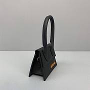 JACQUEMUS Le Chiquito Black Grained Leather - 12x8x5cm - 2
