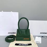 JACQUEMUS Le Chiquito Green Grained Leather - 12x8x5cm - 1