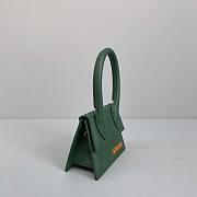 JACQUEMUS Le Chiquito Green Grained Leather - 12x8x5cm - 3