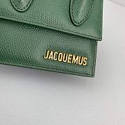 JACQUEMUS Le Chiquito Green Grained Leather - 12x8x5cm - 5