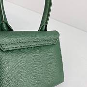 JACQUEMUS Le Chiquito Green Grained Leather - 12x8x5cm - 6
