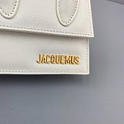 JACQUEMUS | Le Chiquito White Grained Leather - 12x8x5cm - 4