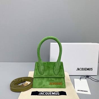 Jacquemus | Green Le Chiquito Mini Suede Bag - 12x8x5cm