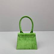 Jacquemus | Green Le Chiquito Mini Suede Bag - 12x8x5cm - 3