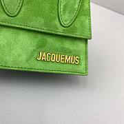 Jacquemus | Green Le Chiquito Mini Suede Bag - 12x8x5cm - 2