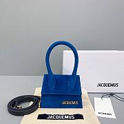 Jacquemus | Blue Le Chiquito Mini Suede Bag - 12x8x5cm - 1