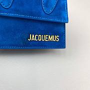 Jacquemus | Blue Le Chiquito Mini Suede Bag - 12x8x5cm - 5