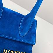 Jacquemus | Blue Le Chiquito Mini Suede Bag - 12x8x5cm - 6