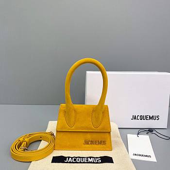 Jacquemus | Yellow Le Chiquito Mini Suede Bag - 12x8x5cm