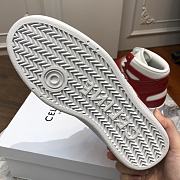 CELINE | Triomphe CT-03 HIGH SNEAKER White/Red - 6