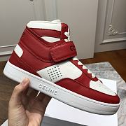 CELINE | Triomphe CT-03 HIGH SNEAKER White/Red - 4