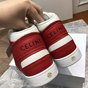 CELINE | Triomphe CT-03 HIGH SNEAKER White/Red - 5