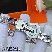 Hermes large glossy belt bracelet - 4