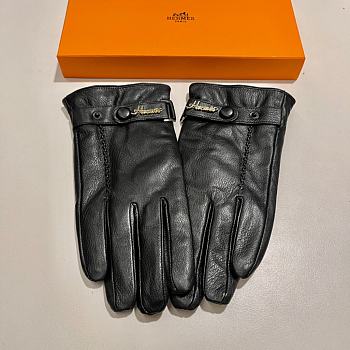 HERMES men's gloves