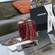 CHANEL | Small Red Vanity With Chain - AP2292 - 8.5×11×7cm - 6