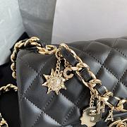 Chanel | Coco Black Charms Bag - AS2326 - 20 x 12 x 6 cm - 4