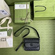 GUCCI | Messenger Bag With Interlocking G Black - 674164 - 21x16.5x8cm - 4