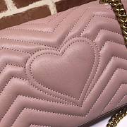 GUCCI | Small Marmont Dusty Pink Bag - 443497 - 26 x 15 x 7 cm - 3