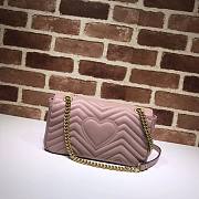 GUCCI | Small Marmont Dusty Pink Bag - 443497 - 26 x 15 x 7 cm - 6