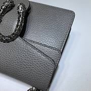 GUCCI | Dionysus Grey Leather Mini Bag - ‎421970 - 20x15.5x5cm - 3