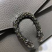 GUCCI | Dionysus Grey Leather Mini Bag - ‎421970 - 20x15.5x5cm - 6