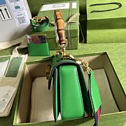 GUCCI | Small Green top handle bag with Bamboo - 675797 - 21 x 15 x 7cm - 4