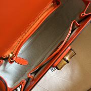 GUCCI | Small Orange top handle bag with Bamboo - 675797 - 21 x 15 x 7cm - 3