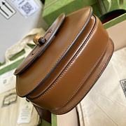 GUCCI | Mini Brown top handle bag with Bambo - 686864 - 17 x 12 x 7.5cm - 6