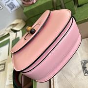 GUCCI | Mini Pink top handle bag with Bambo - 686864 - 17 x 12 x 7.5cm - 2
