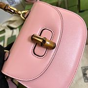 GUCCI | Mini Pink top handle bag with Bambo - 686864 - 17 x 12 x 7.5cm - 6