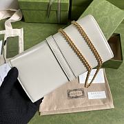 Gucci | Jackie 1961 chain wallet White - 652681 - 19 x 10 x 3.5cm - 3