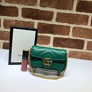 GUCCI | GG Marmont super mini green bag - 476433 - 13 x 9 x 5 cm - 1