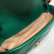 GUCCI | GG Marmont super mini green bag - 476433 - 13 x 9 x 5 cm - 2