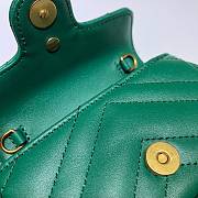 GUCCI | GG Marmont super mini green bag - 476433 - 13 x 9 x 5 cm - 5