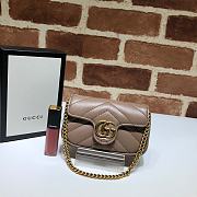 GUCCI | GG Marmont super mini beige bag - 476433 - 13 x 9 x 5 cm - 1