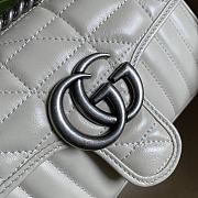 GUCCI | GG Marmont Mini white shoulder bag - 446744 - 23 x 14 x 6cm - 4