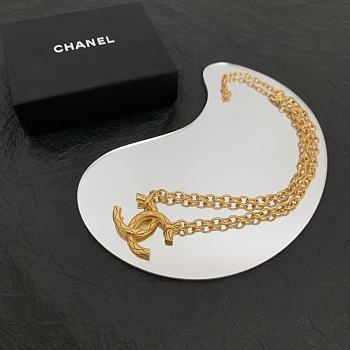 Chanel Middle Age Double C Necklace 02