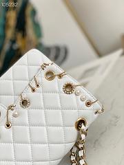 CHANEL | Flap Bag White Pearls - A01112 - 25.5 cm - 4