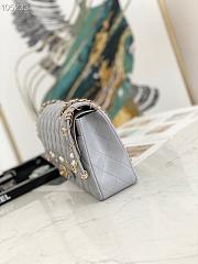 CHANEL | Flap Bag Gray Pearls - A01112 - 25.5 cm - 3