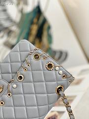 CHANEL | Flap Bag Gray Pearls - A01112 - 25.5 cm - 6