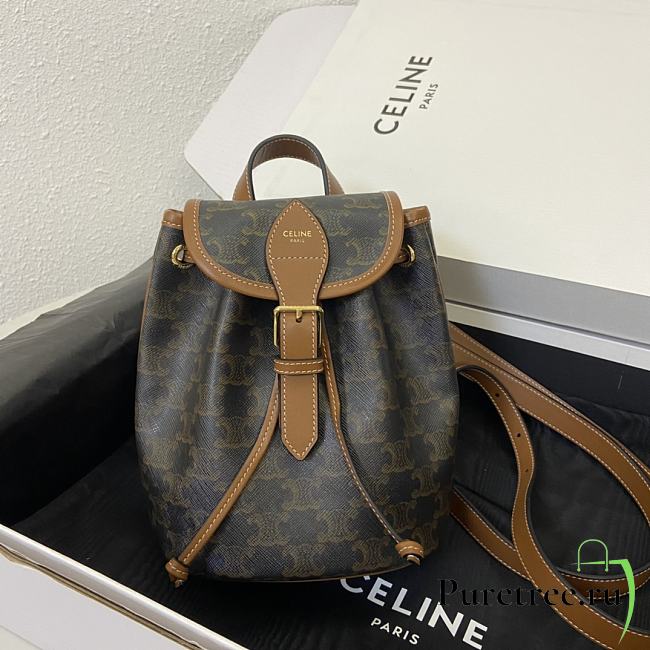 CELINE | Mini Backpack Folco In Triomphe  - 197662 - 17 x 20 x 20cm - 1